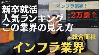 【就活】インフラ産業の見解 〜新卒人気企業ランキング#3