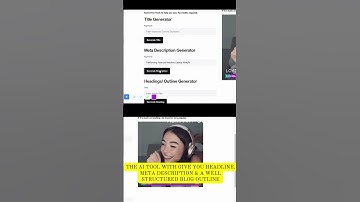 Free AI Tool - Create SEO Optimized Titles, Meta Descriptions & Article Outlines for Free #shorts