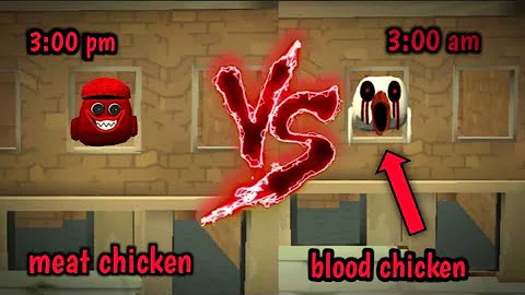 Meat chicken becomes blood chicken at 03:00AM😰 how to spawn??