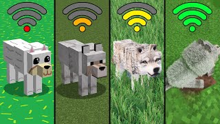 wolf with different Wi-Fi in Minecraft