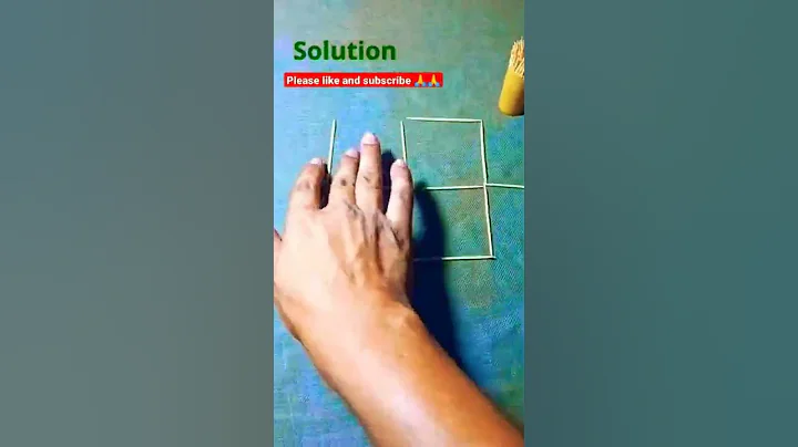 Challenge💪💪 Move 3 Toothpick To Make 3 Square | #shorts #ytshorts #magictrick