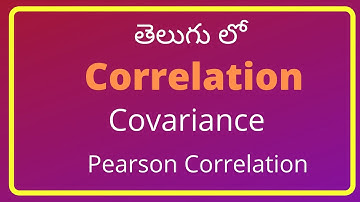 correlation and covariance in statistics|statistics for machine learning and data science in telugu