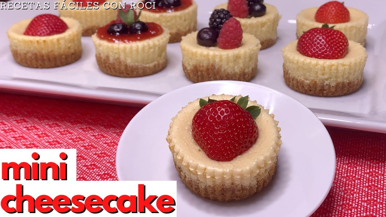 Mini Cheesecake | Receta Fácil - Recetas Fáciles con Roci - YouTube