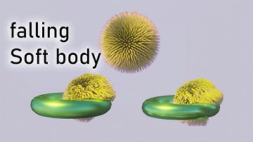 Satisfying falling ball - Blender Soft body  3D simulation 2