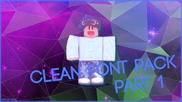 "Clean" Original Font Pack | Roblox Studio Speed Build [Part 1]