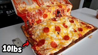 Massive tray of PIZZA FRIES!! (11,706 Calories)