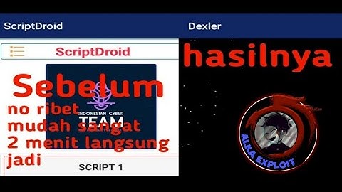 tutorial Cara Membuat Script Deface Menggunakan ScripDroid Di Hape