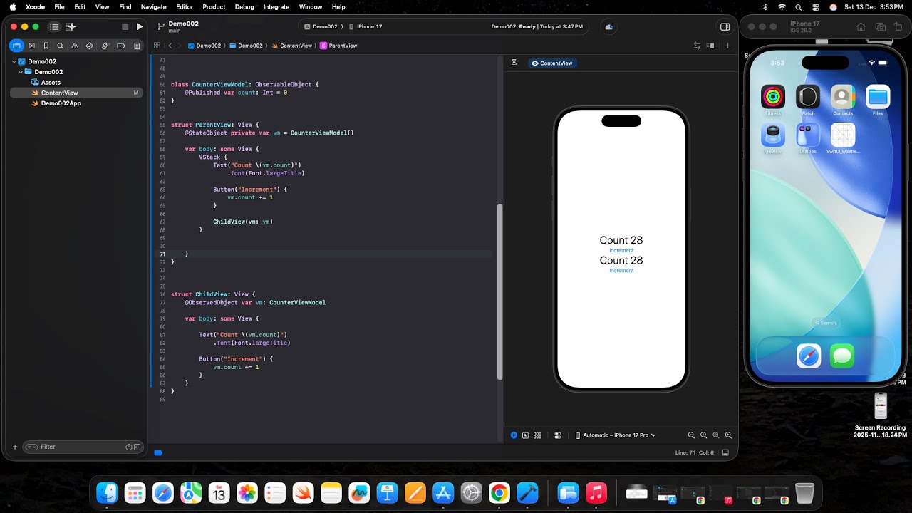 SwiftUI @State vs @StateObject vs @ObservedObject (Finally Explained)