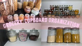 Organize my Grocery cupboard with me! | Pantry Organization| South African YouTuber| Kgomotso Ramano