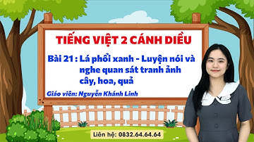 Tiếng Việt 2 cánh diều - Bài 21: Lá phổi xanh  Luyện nói và nghe quan sát tranh ảnh cây,hoa, quả