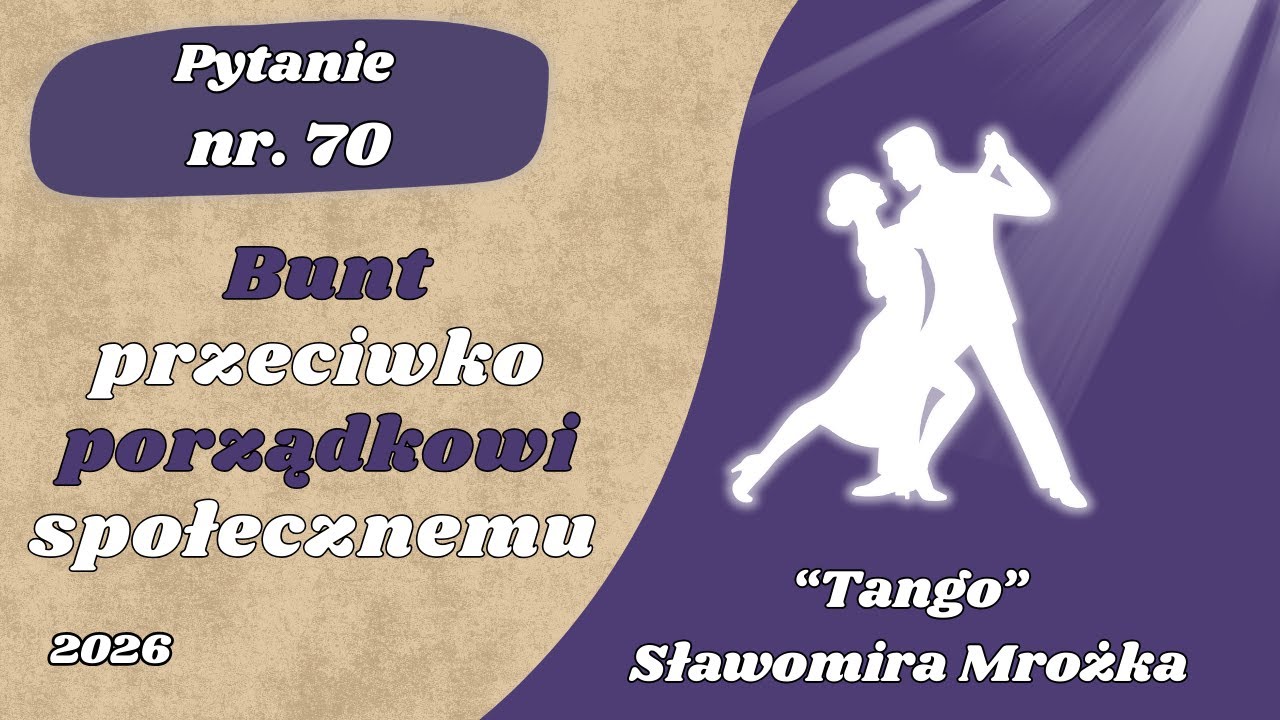 Matura ustna: Bunt przeciwko porządkowi społecznemu – T… — Transcript