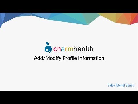 Add or Modify Profile Settings in CharmHealth Electronic Health Records EHR Platform