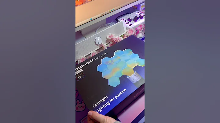 Unboxing cololight hexagon lights 💜