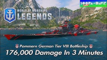 World Of Warships Legends Pommern Secondary Build German Tier VIII Battleship