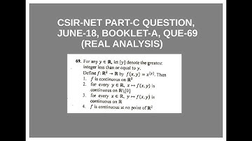 CSIR-NET PART-C QUESTION, JUNE-18, BOOKLET-A, QUE-78(REAL ANALYSIS)