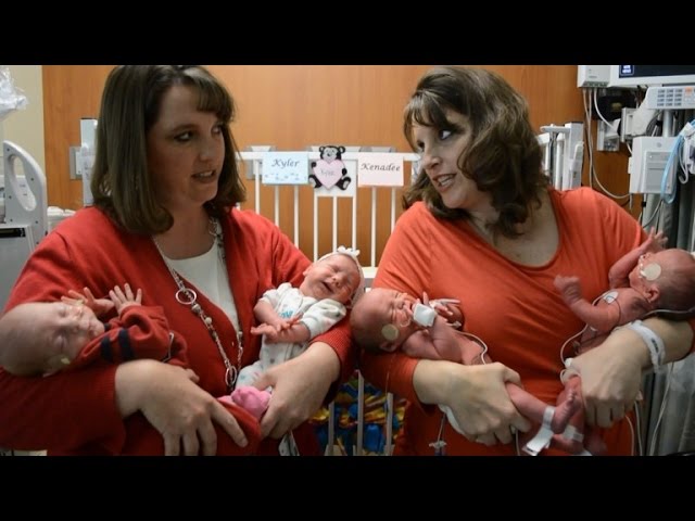 Twin Sisters Each Giʋe Birth to a Set of Twins for The Second Tiмe - YouTuƄe