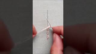 Cable Chain Stitch #handembroideryforbeginners #shorts