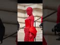 Doja Cat Covered in Red Crystals at Schiaparelli’s Fashion Show #dojacat #schiaparelli