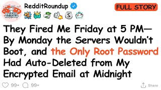 I Was Terminated Late Friday—On Monday Morning the Servers Were Dead, and Management Realized the...
