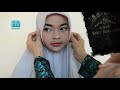 Hijab Paris Segi Empat Aksen Pita Simple Menutup Dada