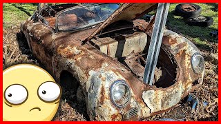 Abandoned 1957 Porsche 356A Speedster - Rusty Backyard Treasure