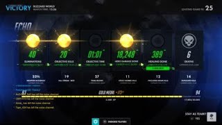 OverWatch - Echo Team Kill In Competitive