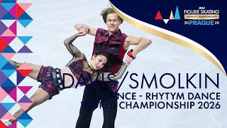 DAVIS/SMOLKIN (GEO) | Ice Dance Rhythm Dance | ISU World Championships Prague 2026 | #FigureSkating