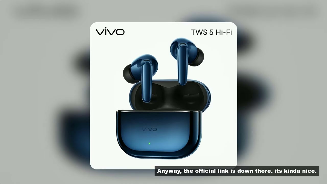 Original Vivo TWS 5 Hi-Fi Earphones Wireless Bluetooth 5.4