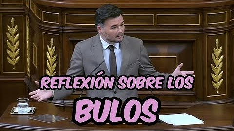 Gabriel Rufián reflexiona sobre los BULOS en su intervención sobre la DANA de Valencia