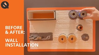 Wall Installation Before After Fire