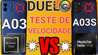 SAMSUNG GALAXY A03 VS A03S DUELO | SPEED TEST