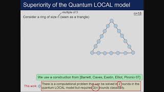 Francois LeGall: Quantum Advantage for the LOCAL Model in Distributed Computing