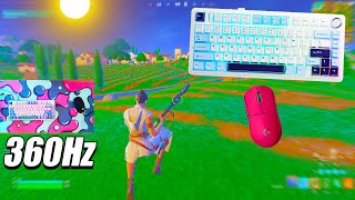 AULA F75 Keyboard ASMR 😴 Satisfying Fortnite Gameplay [PC 240 FPS 4K]