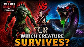 D&D 5.5 Battle Simulator: Which CR 1/4 Creature Survives