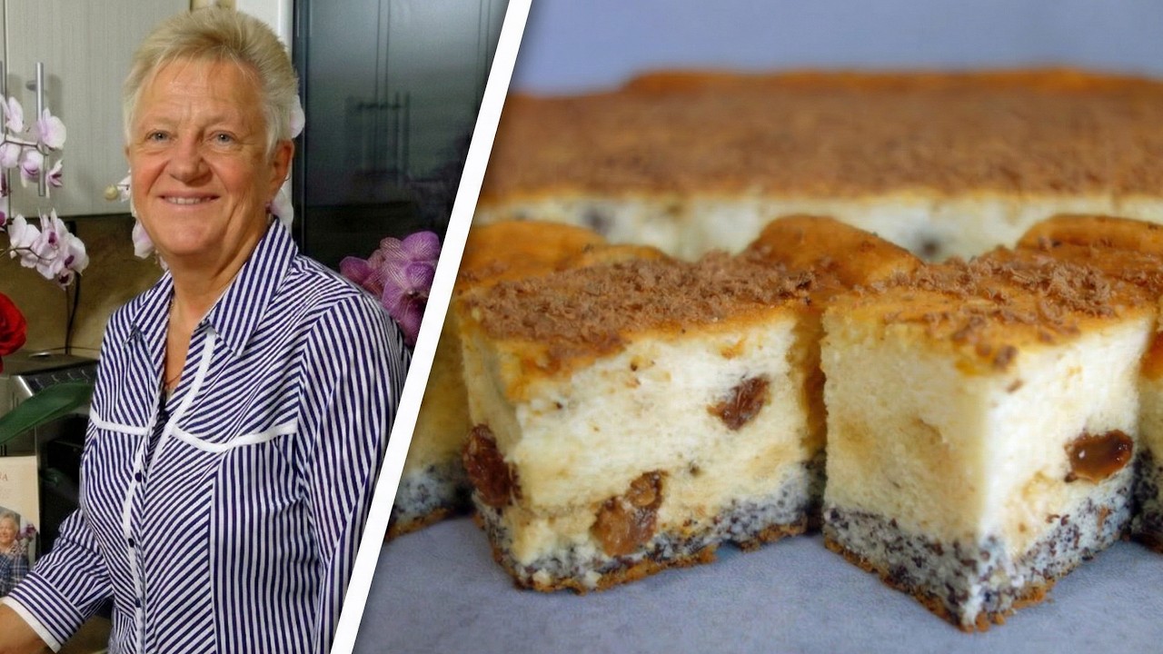 Sernik Lwowski – puszysta masa z sera z wiaderka z dodatkiem maku, rodzynek i kandyzowanych owoców!