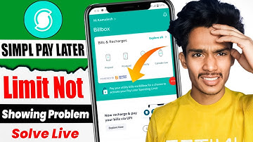Simpl pay later limit not showing problem solved live proof || Simpl pay later utility bills problem