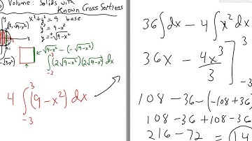 Volumes of Solids With Known Cross Sections