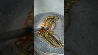 Pendant soldering process #goldsmithjack #pendantdesigns #viral