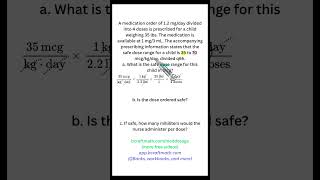 Tougher Safe Dose Example - How To Find The Safe Dose Range...