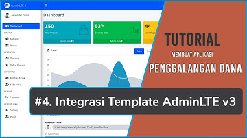 Tutorial Membuat Aplikasi Penggalangan Dana | 4. Integrasi Laravel dengan AdminLTE v3