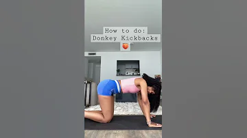 How To Do Donkey Kickbacks Fitness Fitnessmotivation Glutes 