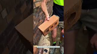 Perfect Brick Alignment by Hand! Clean, Straight & Precise Work #Bricklaying #Masonry #Construction