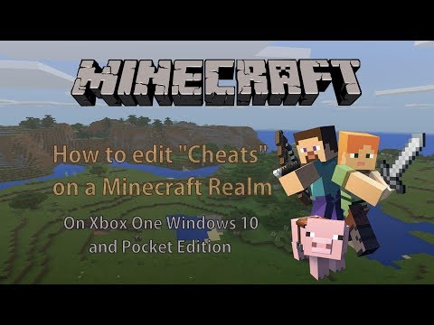 How to edit cheats on a Minecraft Realm on Xbox One Windows 10 and Pocket Edition