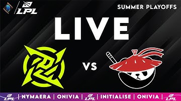 NIP vs AL | LPL Playoffs 2025 Live Summer |  LPL English with Nymaera & Initialise