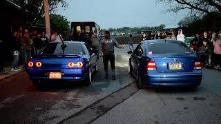 Street Distortionz Opener 4 27 24 Exhaust Contest   Round 26 Skyline vs Jetta