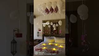 تنسيق غرفة عرسان درة الرياض room decorations