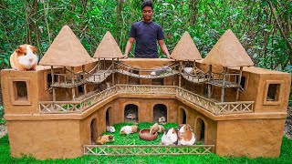 Build Most Beautiful Guinea Pig House In Jungle