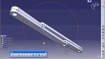catia v5 four bars assembly and animation tutorial