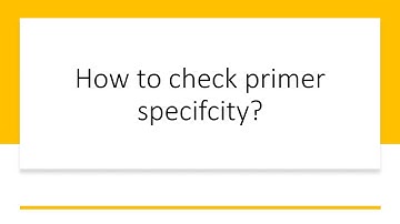 Insilico PCR Analysis to check primer