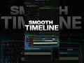 Smooth Timeline In Adobe Premiere Pro #premierepro #aftereffects #videoeditingtips